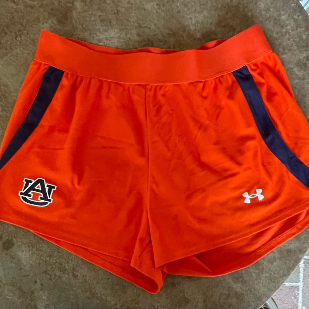 Auburn Under Armour Women's Bright Orange Athletic Shorts